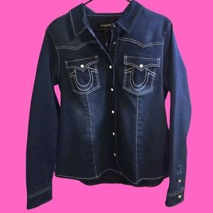 BRAND NEW!! ひTrue Religion Western Denim Shirtひ